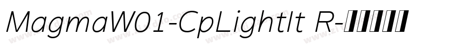 MagmaW01-CpLightIt R字体转换